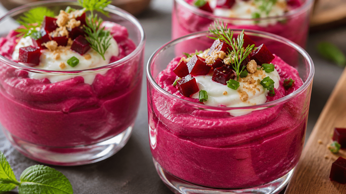 Cette mousse de betteraves en verrines prouve qu’il existe une autre façon d’aimer la betterave