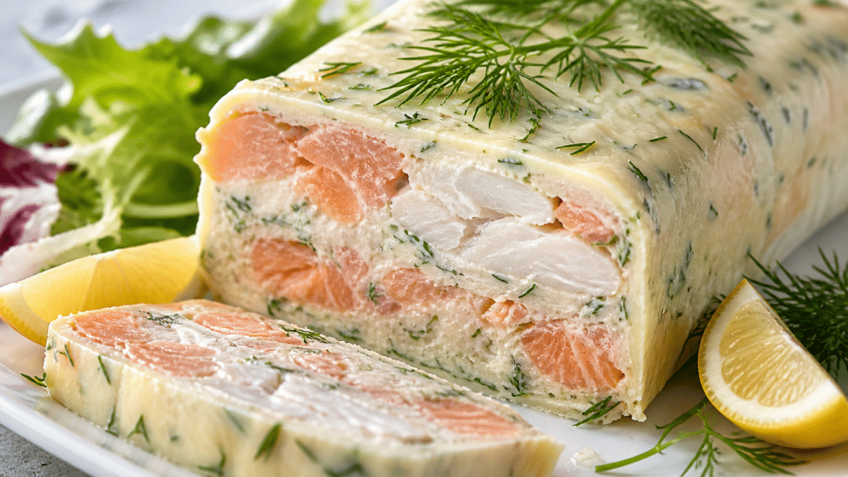 La terrine aux deux poissons, simple, élégante et pleine de finesse