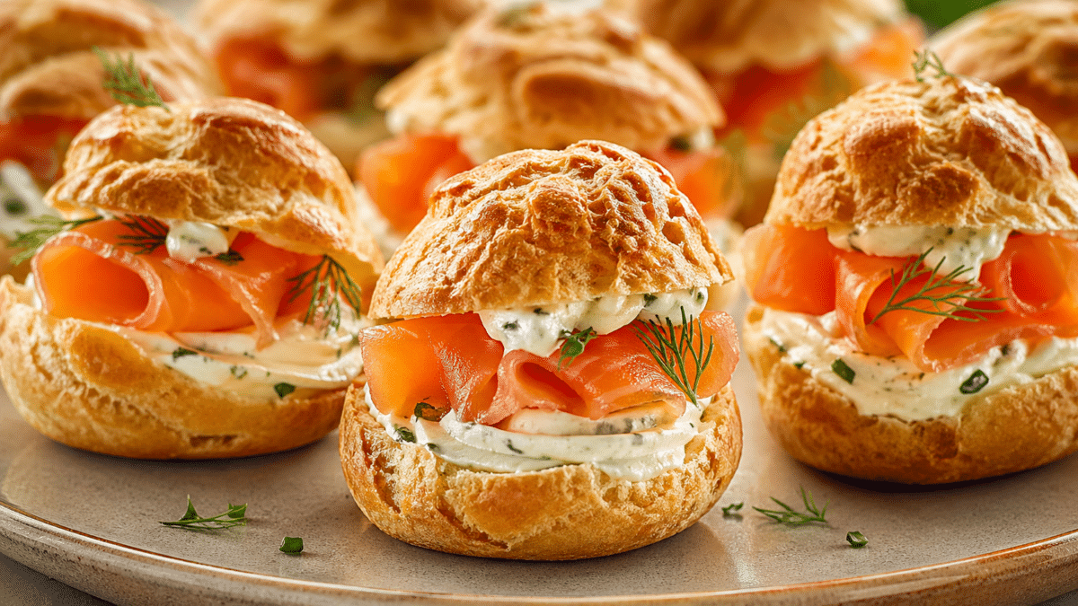Petits choux au saumon fumé pour l’apéro : la recette fiable à préparer à l’avance